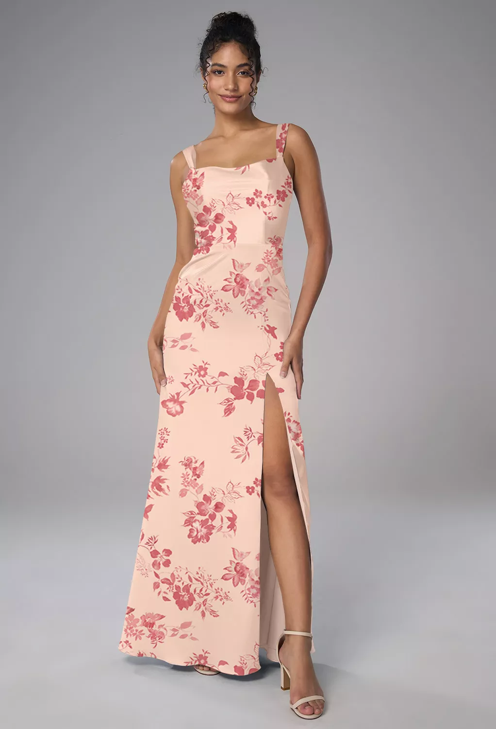 AW Bridie Pink Cherry Blossom  Black Tie Wedding Guest Dresses